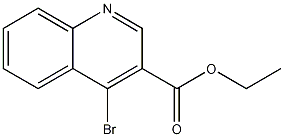 4-溴喹啉-3-羧酸乙酯结构式