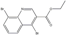 Structure of ethyl 4,8-dibromoquinoline-3-carboxylate