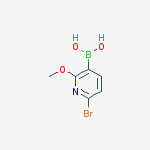 Structure of 6-Bromo-2-methoxypyridine-3-boronic acid