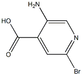 5-氨基-2-溴-4-吡啶羧酸结构式