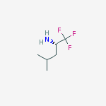 Structure of (S)-1,1,1-TRIFLUORO-4-METHYL-2-PENTYLAMINE