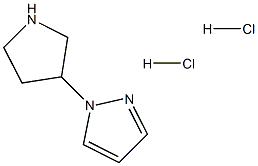 Structure of 1-(3-Pyrrolidinyl)-1H-pyrazole 2HCl