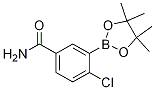 Structure of 4-Chloro-3-(4,4,5,5-tetramethyl-1,3,2-dioxaborolan-2-yl)benzamide