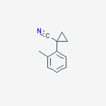 Structure of 1-(2-methylphenyl)cyclopropane-1-carbonitrile