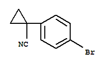 Structure of 1-(4-BROMOPHENYL)CYCLOPROPANECARBONITRILE, 97