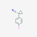 Chemical structure of 1-(4-iodophenyl)cyclopropanecarbonitrile