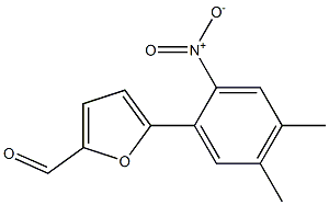 5-(2-nitro-4,5-diMethylphenyl)-2-furaldehyde结构式