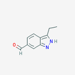 3-ethyl-1H-Indazole-6-carboxaldehyde结构式
