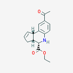 Structure of (3aR,4S,9bS)-Ethyl 8-acetyl-3a,4,5,9b-tetrahydro-3H-cyclopenta[c]quinoline-4-carboxylate