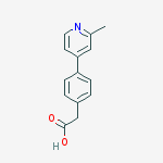Chemical structure of [4-(2-Methyl-pyridin-4-yl)-phenyl]-acetic acid