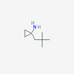 Structure of 1-(2,2-dimethylpropyl)cyclopropanamine(SALTDATA: 1.1HCl)