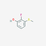 2-fluoro-3-methylsulfanylphenol结构式