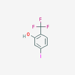 Phenol, 5-iodo-2-(trifluoromethyl)-结构式