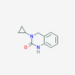 2(1H)-Quinazolinone, 3-cyclopropyl-3,4-dihydro结构式