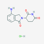 Structure of LENALIDOMIDE (HYDROCHLORIDE), 98%