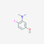 3-(dimethylamino)-4-iodophenol结构式