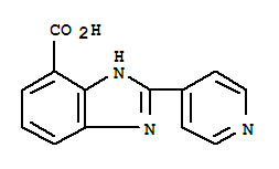 2-吡啶-4-基-3H-苯并咪唑-4-羧酸结构式