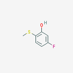 5-fluoro-2-methylsulfanylphenol结构式