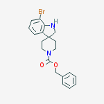 benzyl7-bromospiro[indoline-3,4'-piperidine]-1'-carboxylate结构式