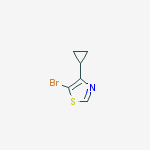Structure of 5-BroMo-4-cyclopropylthiazole