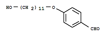 4-(11-羟基十一烷氧基)苯甲醛结构式