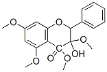 3-Hydroxy-3,4, 5,7-tetramethoxyflavone结构式