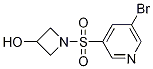 Structure of 1-(5-broMopyridin-3-ylsulfonyl)azetidin-3-ol