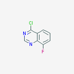 Structure of 4-chloro-8-fluoroquinazoline