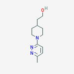 Structure of 4-Piperidineethanol, 1-(6-methyl-3-pyridazinyl)-