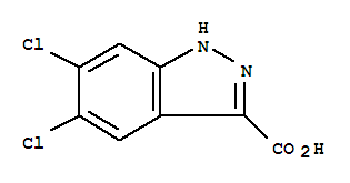Structure of 5,6-DICHLORO-1H-INDAZOLE-3-CARBOXYLIC ACID