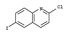 Structure of 2-CHLORO-6-IODO-QUINOLINE