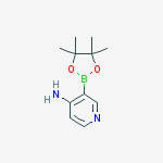 3-(4,4,5,5-tetramethyl-1,3,2-dioxaborolan-2-yl)pyridin-4-amine结构式