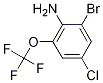 Structure of 2-Bromo-4-chloro-6-(trifluoromethoxy)benzenamine