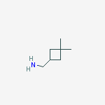 3,3-dimethyl-cyclobutylmethylamine结构式