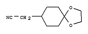 Structure of 1,4-DIOXASPIRO[4.5]DECANE-8-ACETONITRILE
