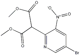 Structure of Dimethyl 2-(5-bromo-3-nitropyridin-2-yl)malonate