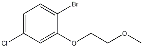 1-Bromo-4-chloro-2-(2-methoxyethoxy)benzene结构式