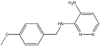 Structure of N3-(4-methoxybenzyl)pyridazine-3,4-diamine
