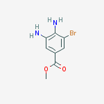 Structure of methyl 3,4-diamino-5-bromobenzoate