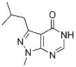 3-异丁基-1-甲基-1H-吡唑并[3,4-D]嘧啶-4(5H)-酮结构式