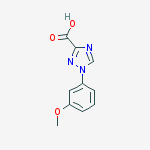 Structure of 1-(3-Methoxyphenyl)-1H-1,2,4-triazole-3-carboxylic acid