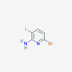 Structure of 6-bromo-3-iodopyridin-2-amine