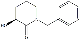 (S)-1-benzyl-3-hydroxypiperidin-2-one结构式