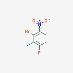 2-bromo-4-fluoro-3-methyl-1-nitrobenzene结构式