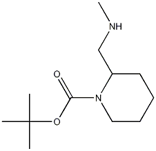 Structure of tert-butyl 2-((methylamino)methyl)piperidine-1-carboxylate