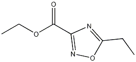 Structure of ethyl 5-ethyl-1,2,4-oxadiazole-3-carboxylate