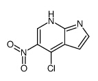 4-氯-5-硝基-1H-吡咯并[2,3-b]吡啶结构式