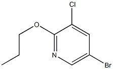 Structure of 5-bromo-3-chloro-2-propoxypyridine