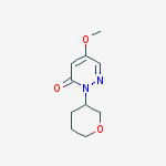 Structure of 5-methoxy-2-(tetrahydro-2H-pyran-3-yl)pyridazin-3(2H)-one