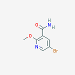 Structure of 5-bromo-2-methoxynicotinamide